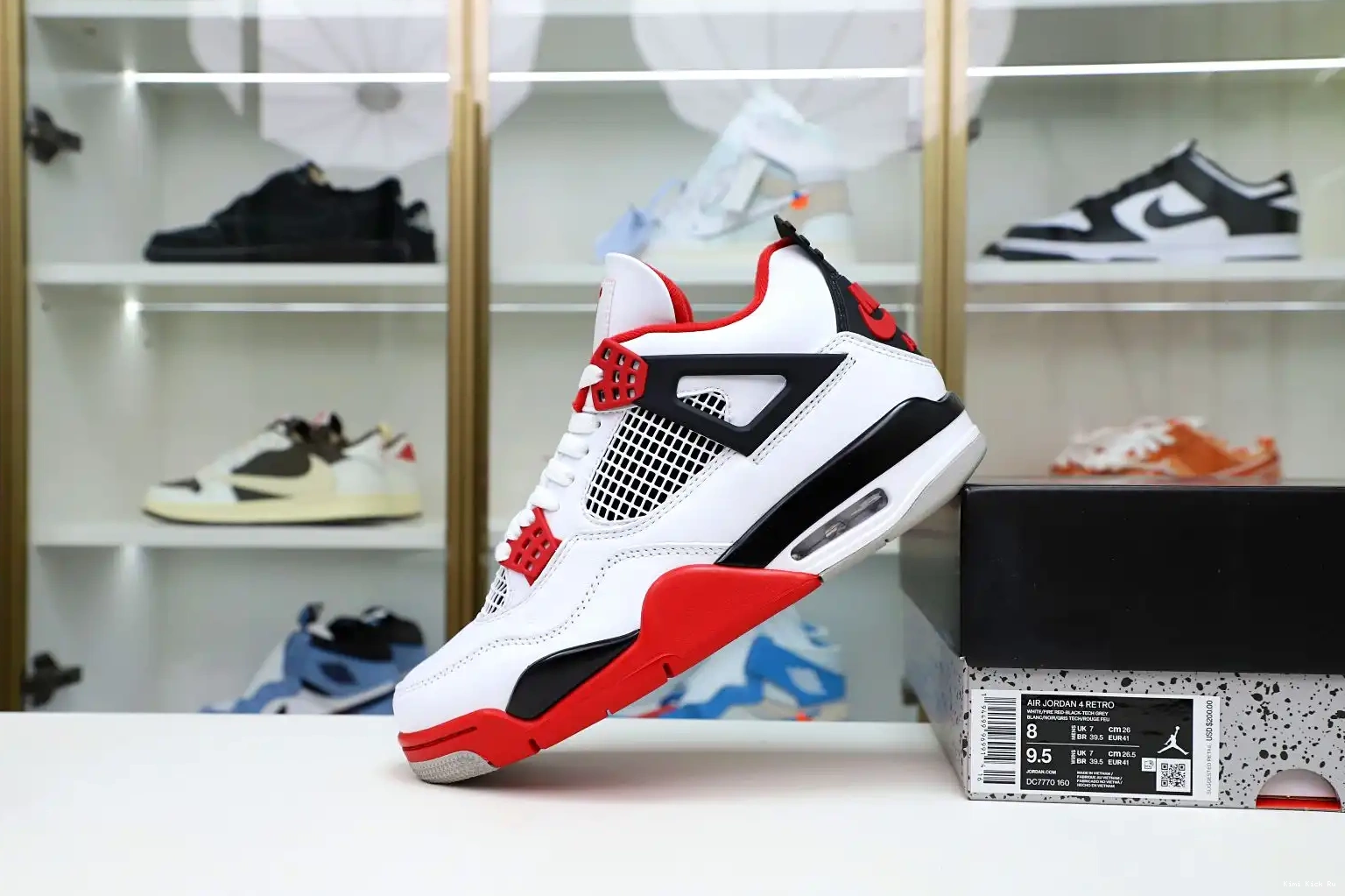 JORDAN RED' 4 Kimikick 'FIRE AIR RETRO 2012 0522